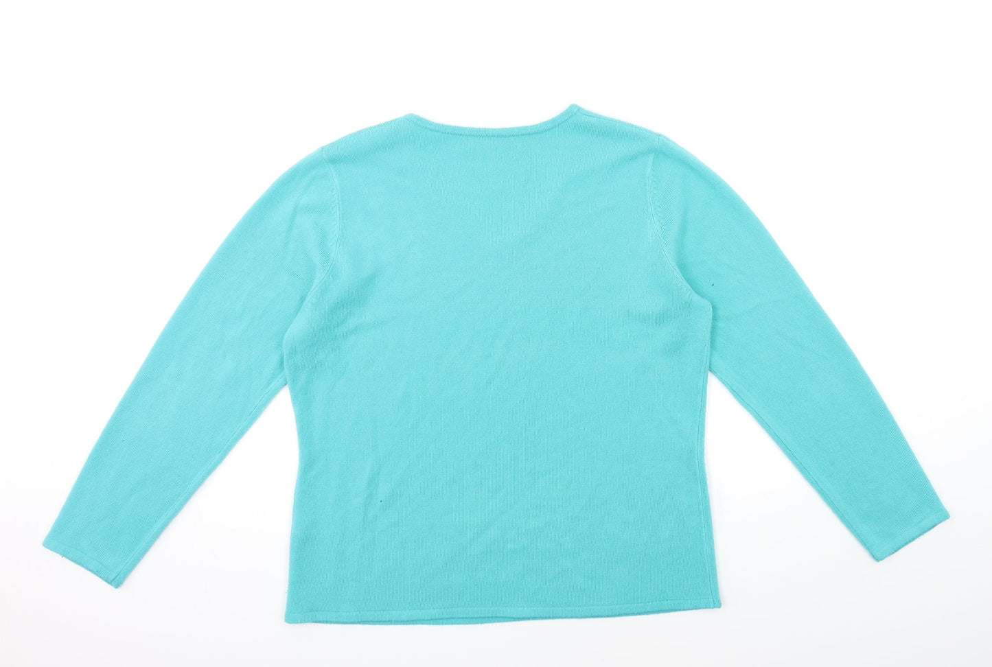 Bonmarché Womens Blue  Knit Pullover Jumper Size M