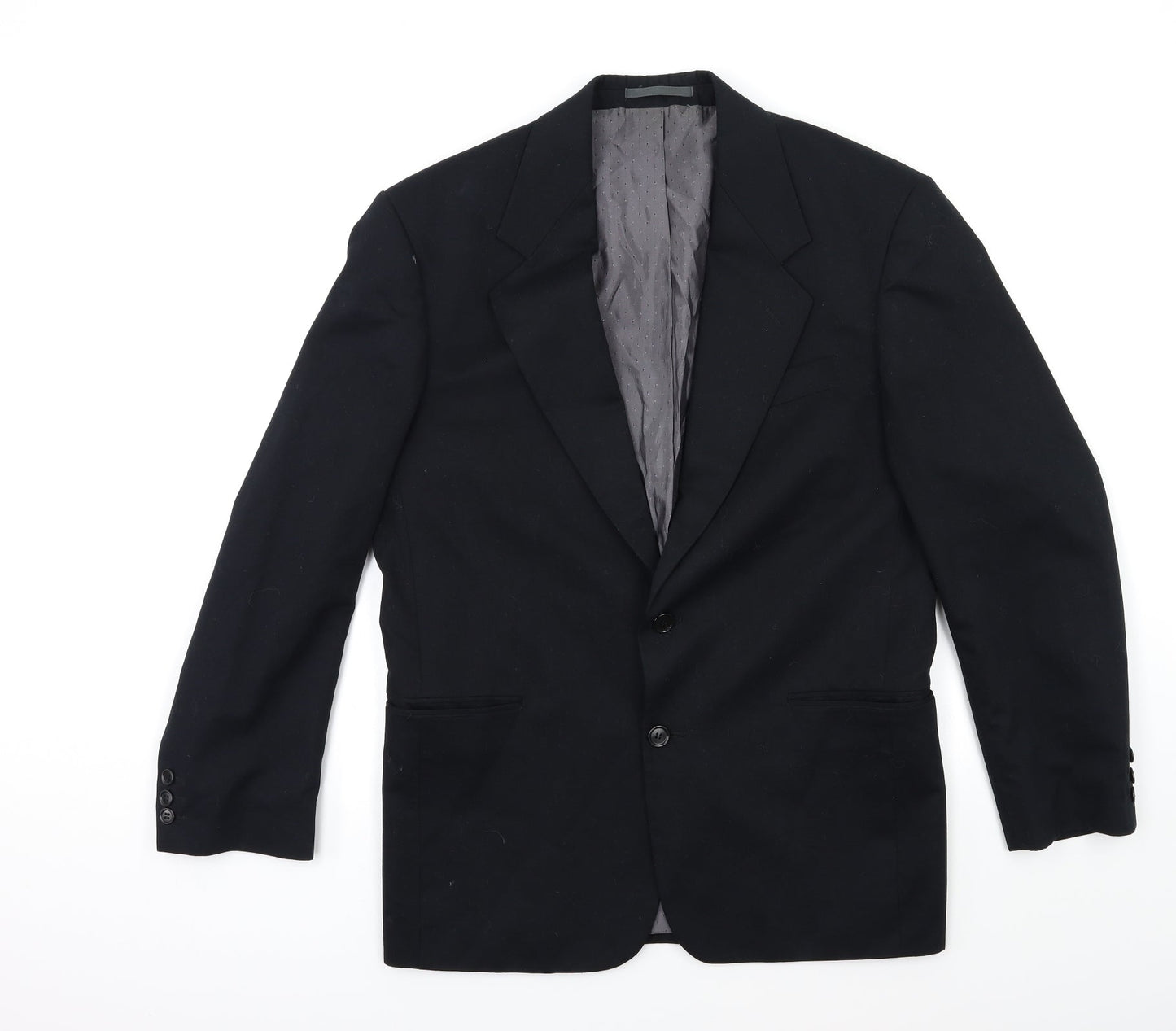 Mens UK Size 38 Preworn Regular Black Suit Jacket