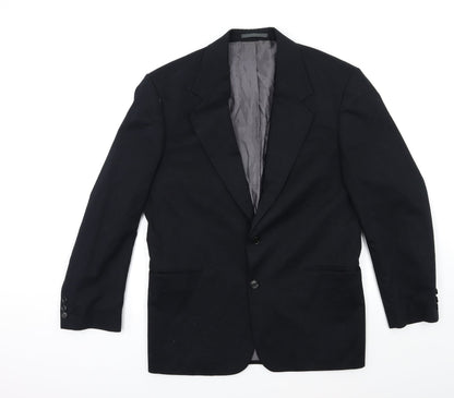 Mens UK Size 38 Preworn Regular Black Suit Jacket