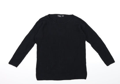 ESMARA Womens Black  Knit Pullover Jumper Size 10