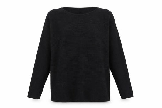 ESMARA Womens Black  Knit Pullover Jumper Size 10