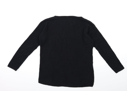 ESMARA Womens Black  Knit Pullover Jumper Size 10