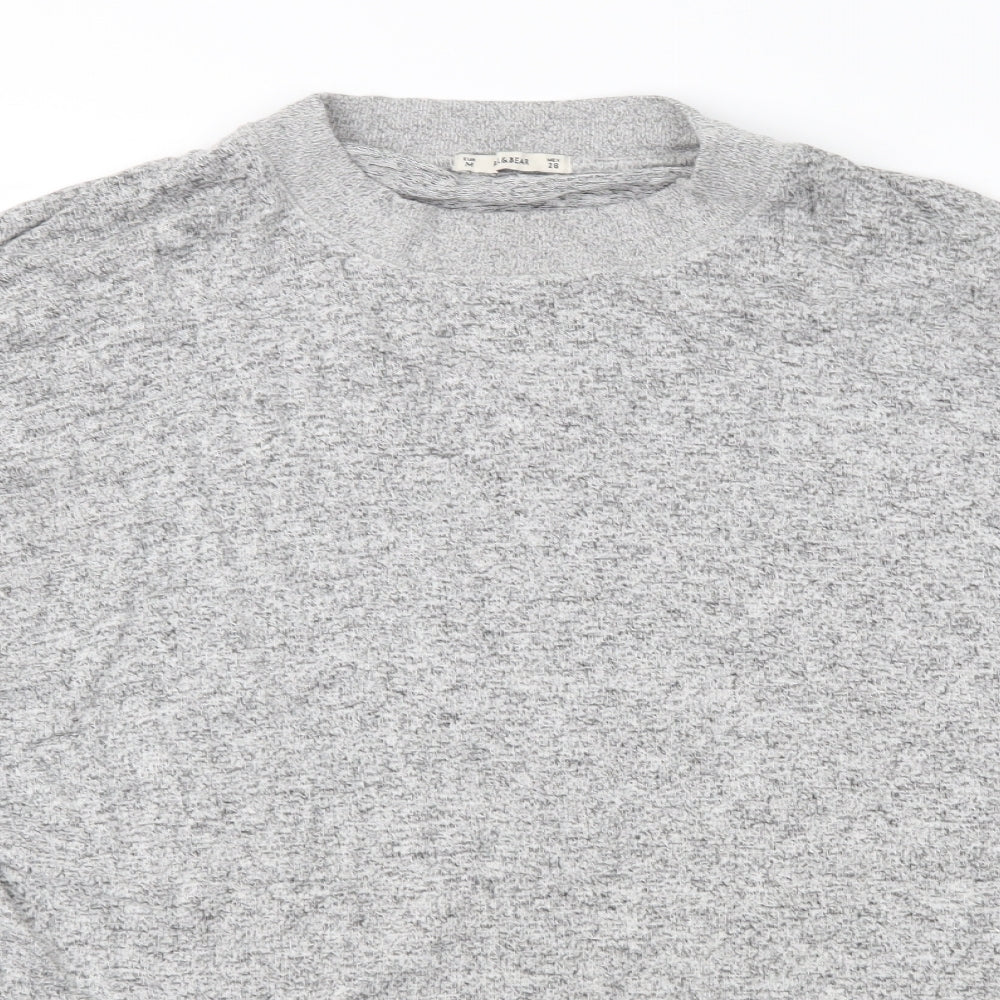 Pull&Bear Mens Grey   Pullover Jumper Size M
