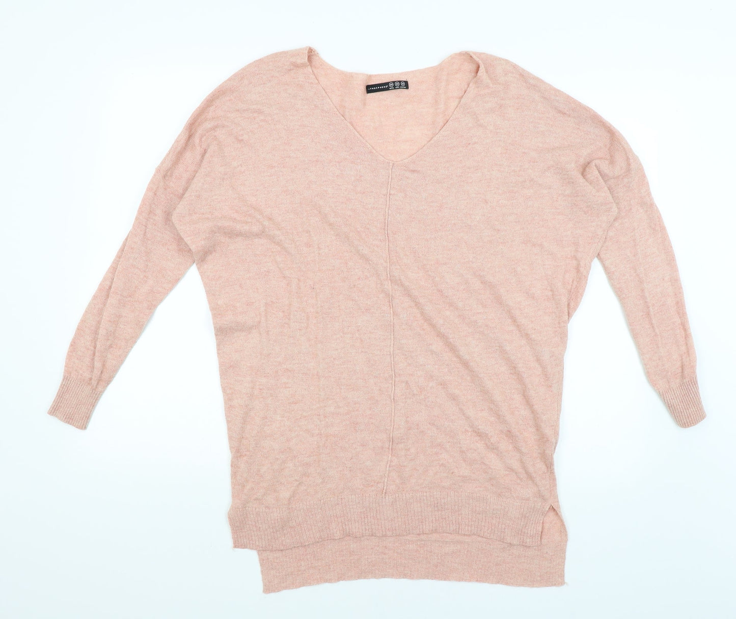 Womens UK Size XS Atmosphere Pink Basic T-Shirt