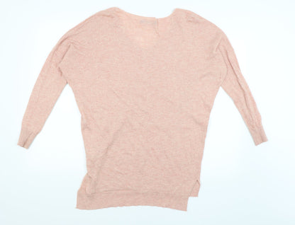 Womens UK Size XS Atmosphere Pink Basic T-Shirt