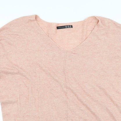 Womens UK Size XS Atmosphere Pink Basic T-Shirt