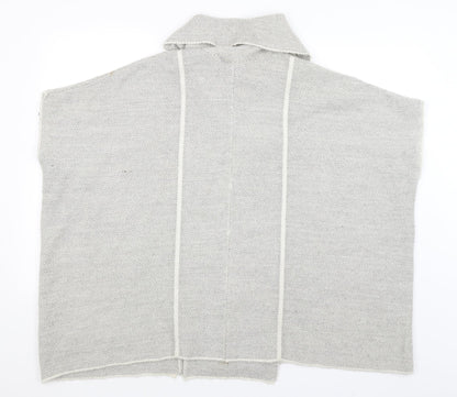 George Womens Grey   Wrap Jumper Size S