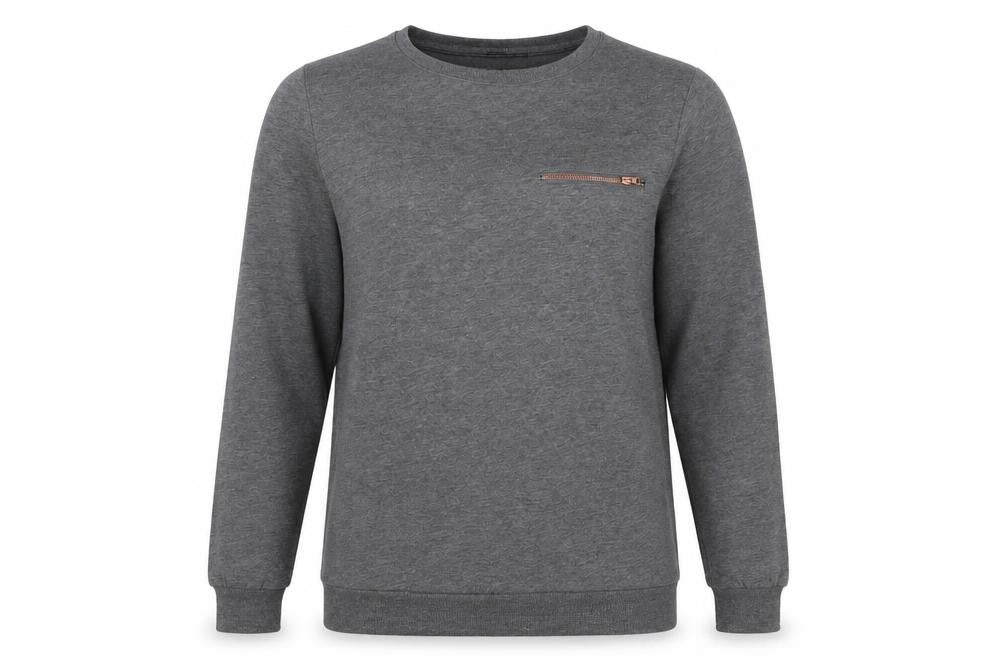 Front view of Atmosphere women’s grey jumper, size UK 8