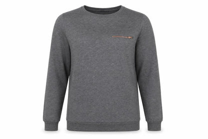 Front view of Atmosphere women’s grey jumper, size UK 8
