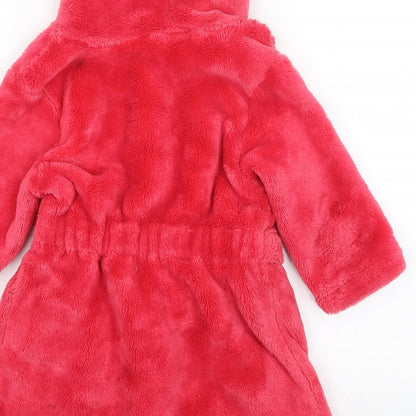 George Girls Red Solid  Kimono Robe Size 2-3 Years