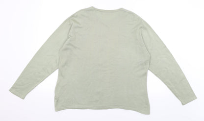 Akal Collection Womens Green   Pullover Jumper Size L