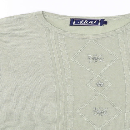 Akal Collection Womens Green   Pullover Jumper Size L