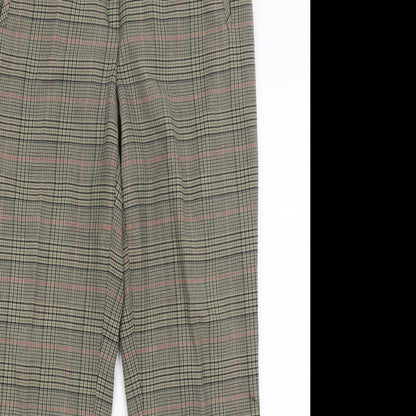 Frankenwalder Womens Green Plaid  Dress Pants Trousers Size 14 L29.5 in