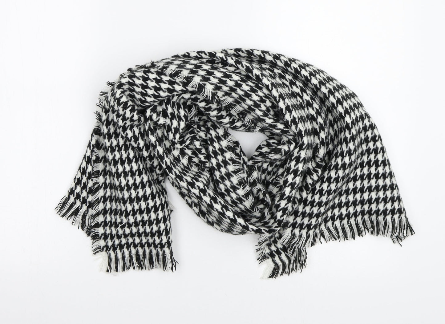 Preworn Womens White Check   Scarf