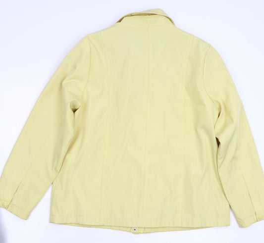 BM Womens Yellow   Jacket Coat Size M