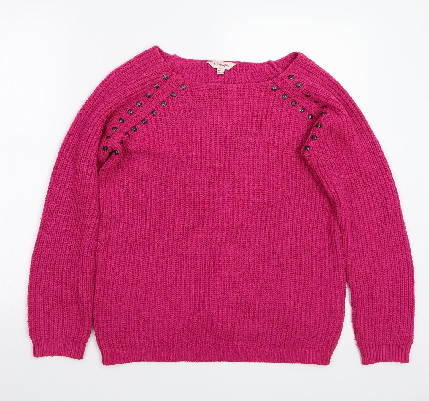 Simplybe Womens Pink   Pullover Jumper Size 10