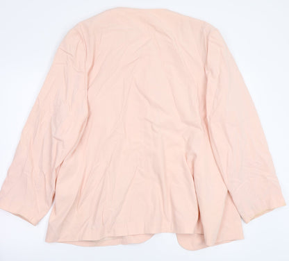 Caselle Womens Pink Floral  Jacket Coatigan Size 14