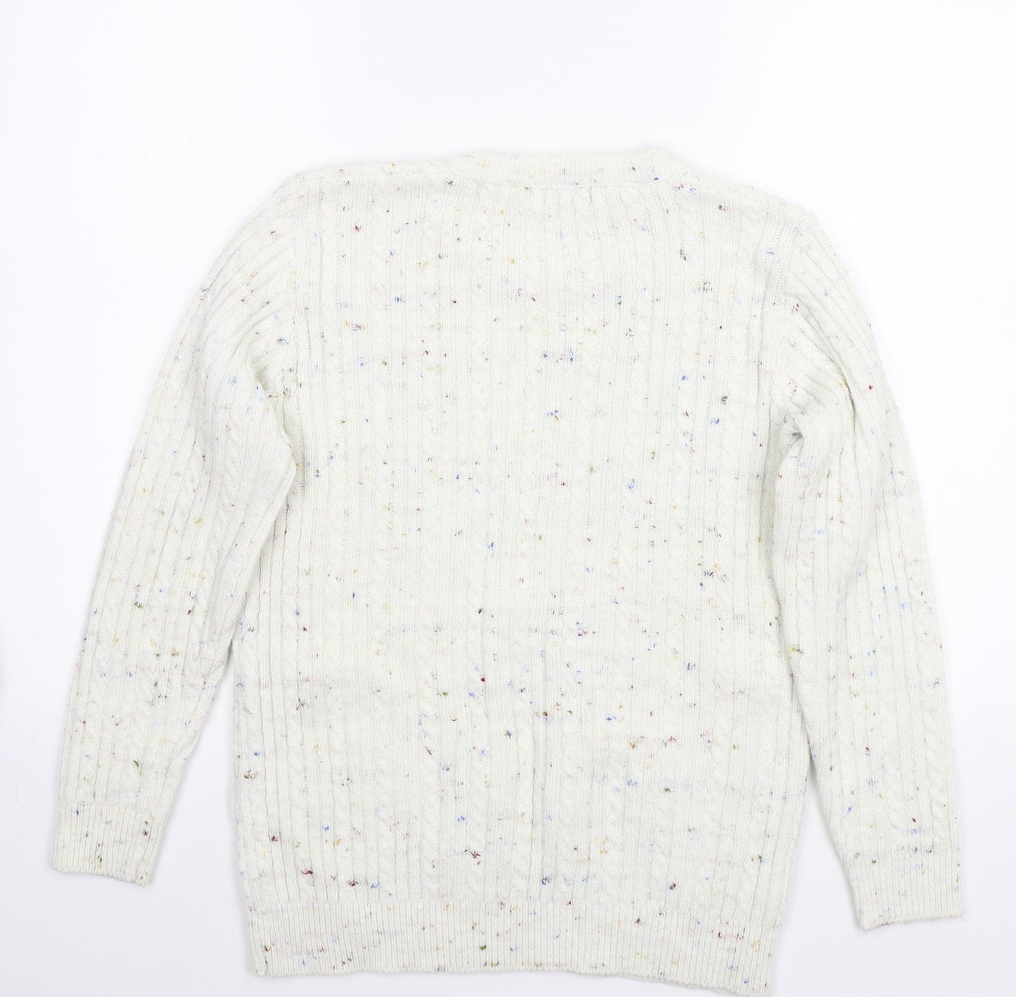 Monique Womens White   Pullover Jumper Size M