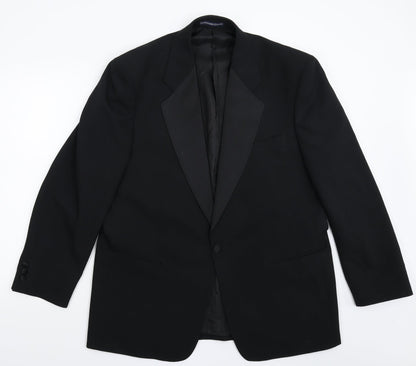 Mens UK Size 42 Greenwoods Regular Black Suit Jacket