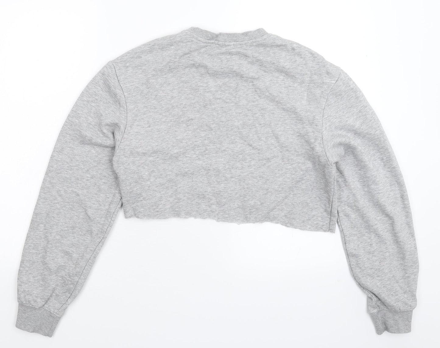 Divided Womens Grey   Pullover Sweatshirt Size XS  - Cropped