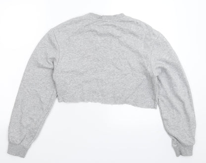 Divided Womens Grey   Pullover Sweatshirt Size XS  - Cropped