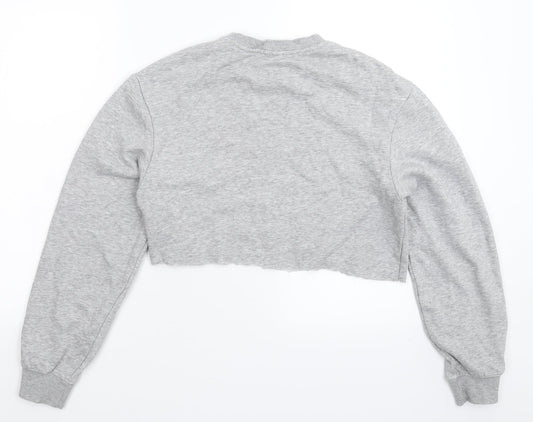 Divided Womens Grey   Pullover Sweatshirt Size XS  - Cropped