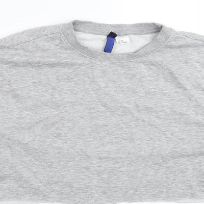 Divided Womens Grey   Pullover Sweatshirt Size XS  - Cropped