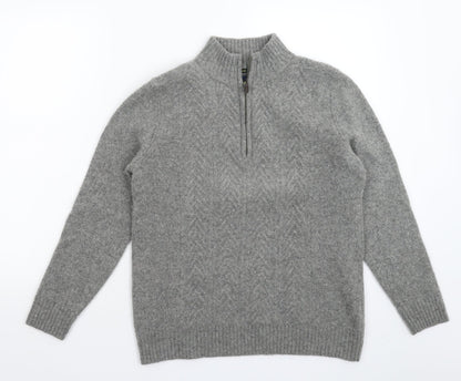Front view of Hammond women’s grey knit jumper, size M