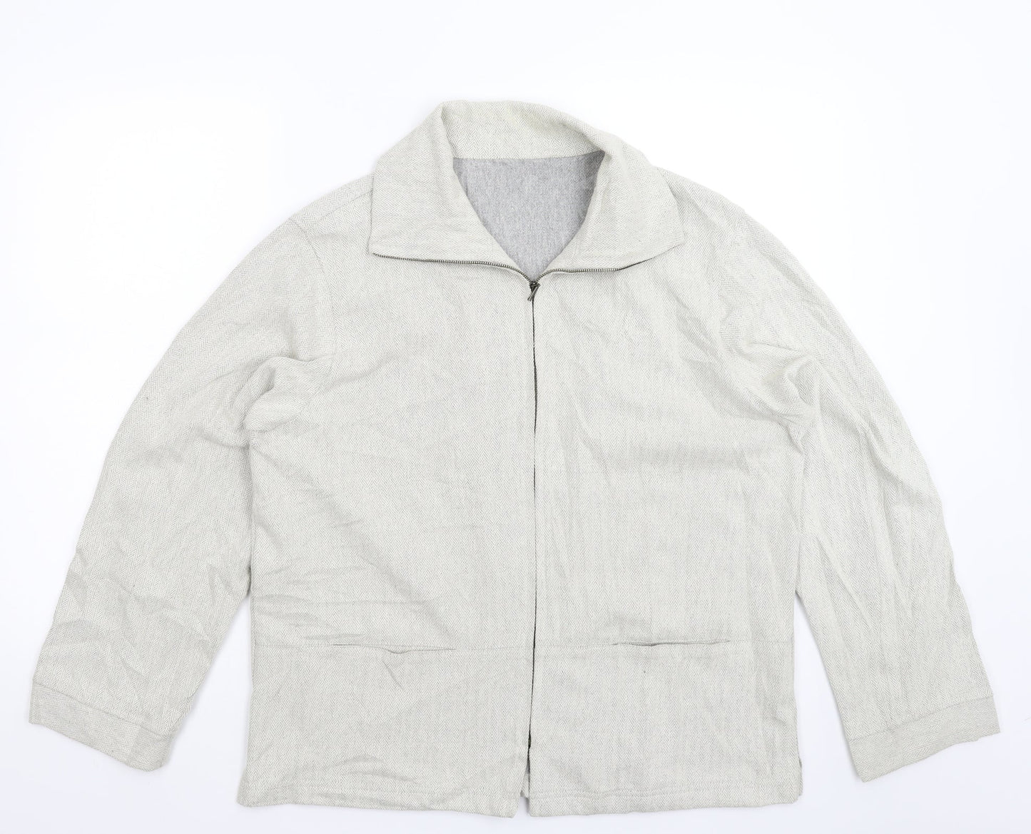 Womens UK Size 16 Preworn Grey Jacket