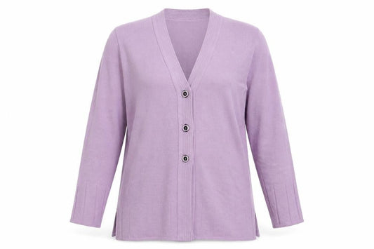 Bonmarché Womens Purple  Knit Cardigan Jumper Size L