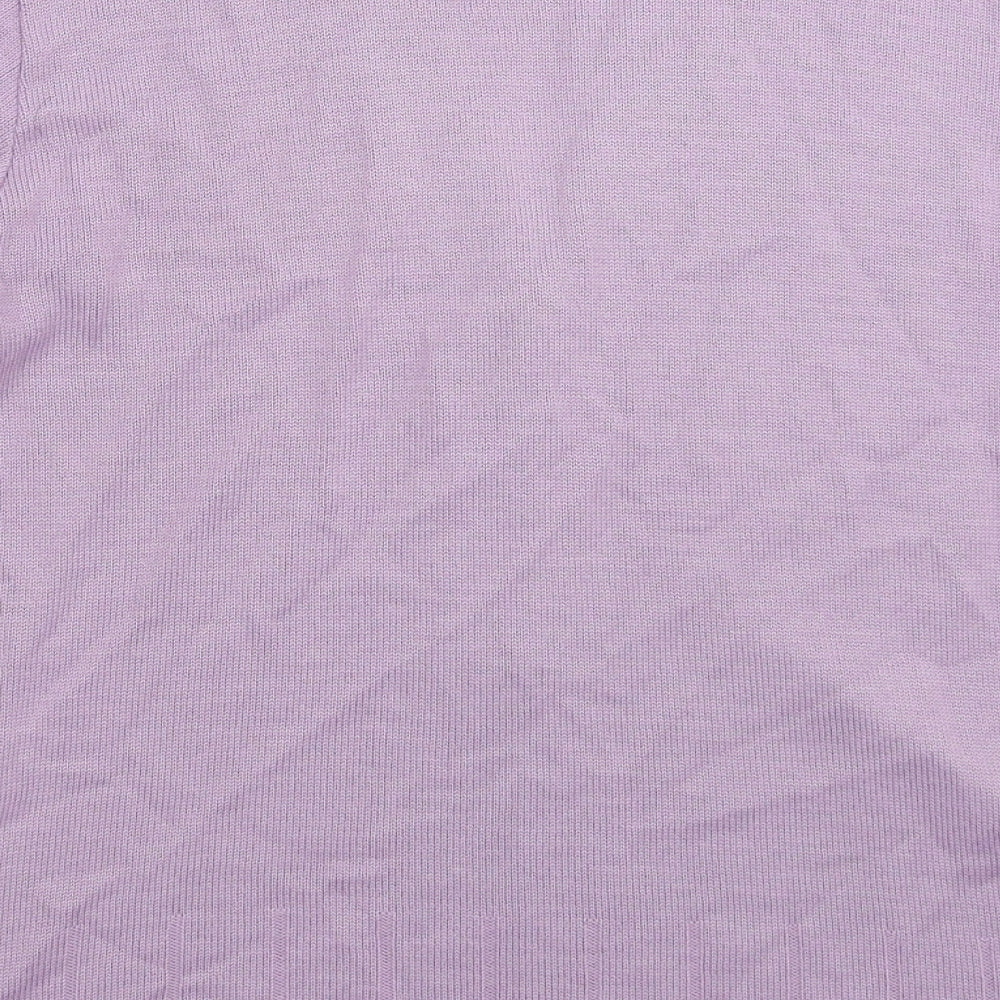 Bonmarché Womens Purple  Knit Cardigan Jumper Size L