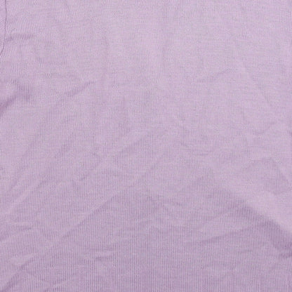 Bonmarché Womens Purple  Knit Cardigan Jumper Size L