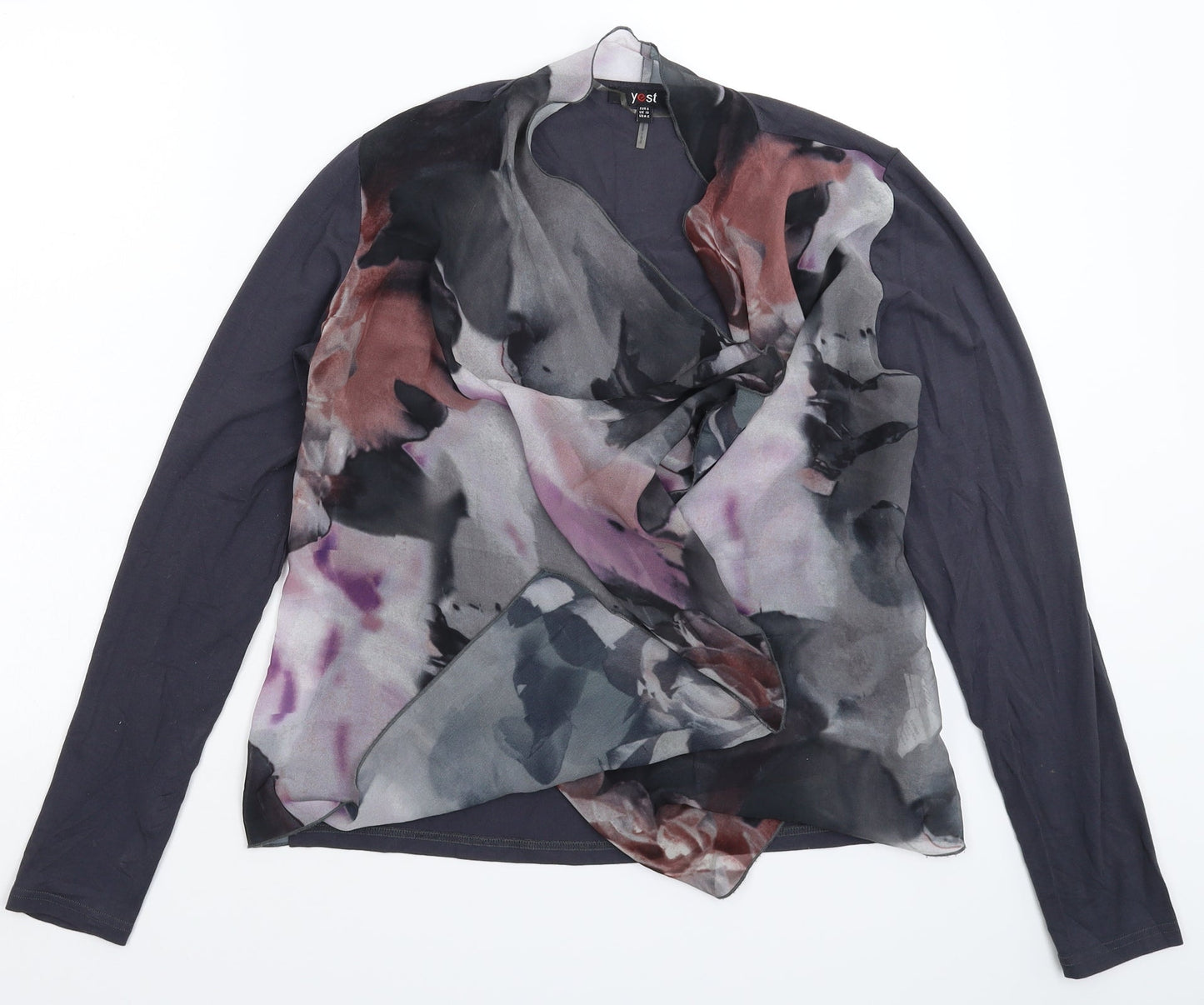 Womens UK Size 10 Yest Multicoloured Basic Blouse