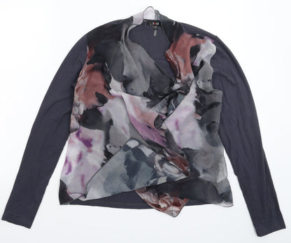 Womens UK Size 10 Yest Multicoloured Basic Blouse