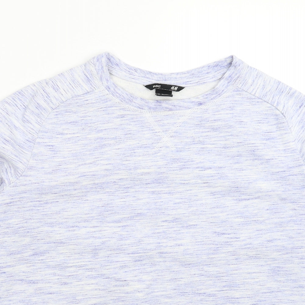 Mens UK Size S H&M Purple Pullover Sweatshirt