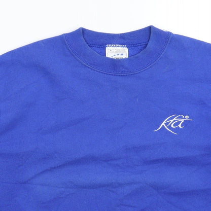 Mens UK Size S Fruit of the Loom Blue Pullover Sweatshirt
