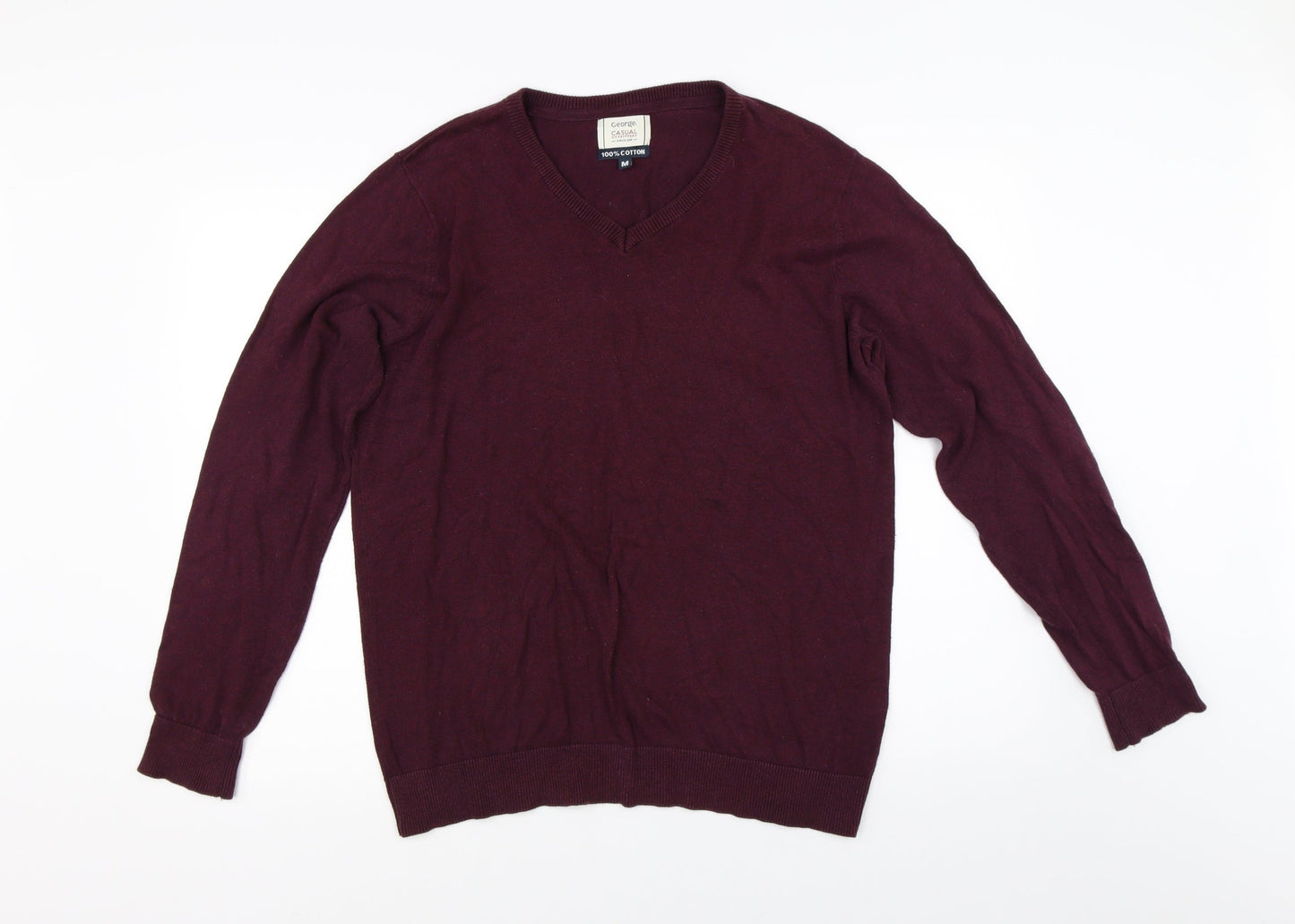 George Mens Red   Pullover Jumper Size M