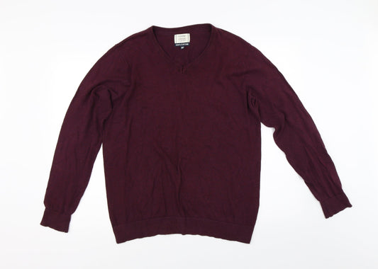 George Mens Red   Pullover Jumper Size M