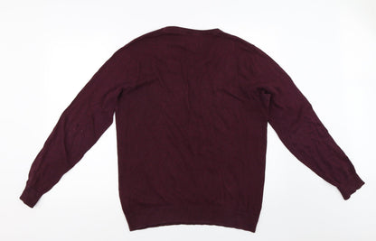 George Mens Red   Pullover Jumper Size M