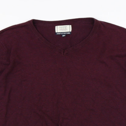 George Mens Red   Pullover Jumper Size M