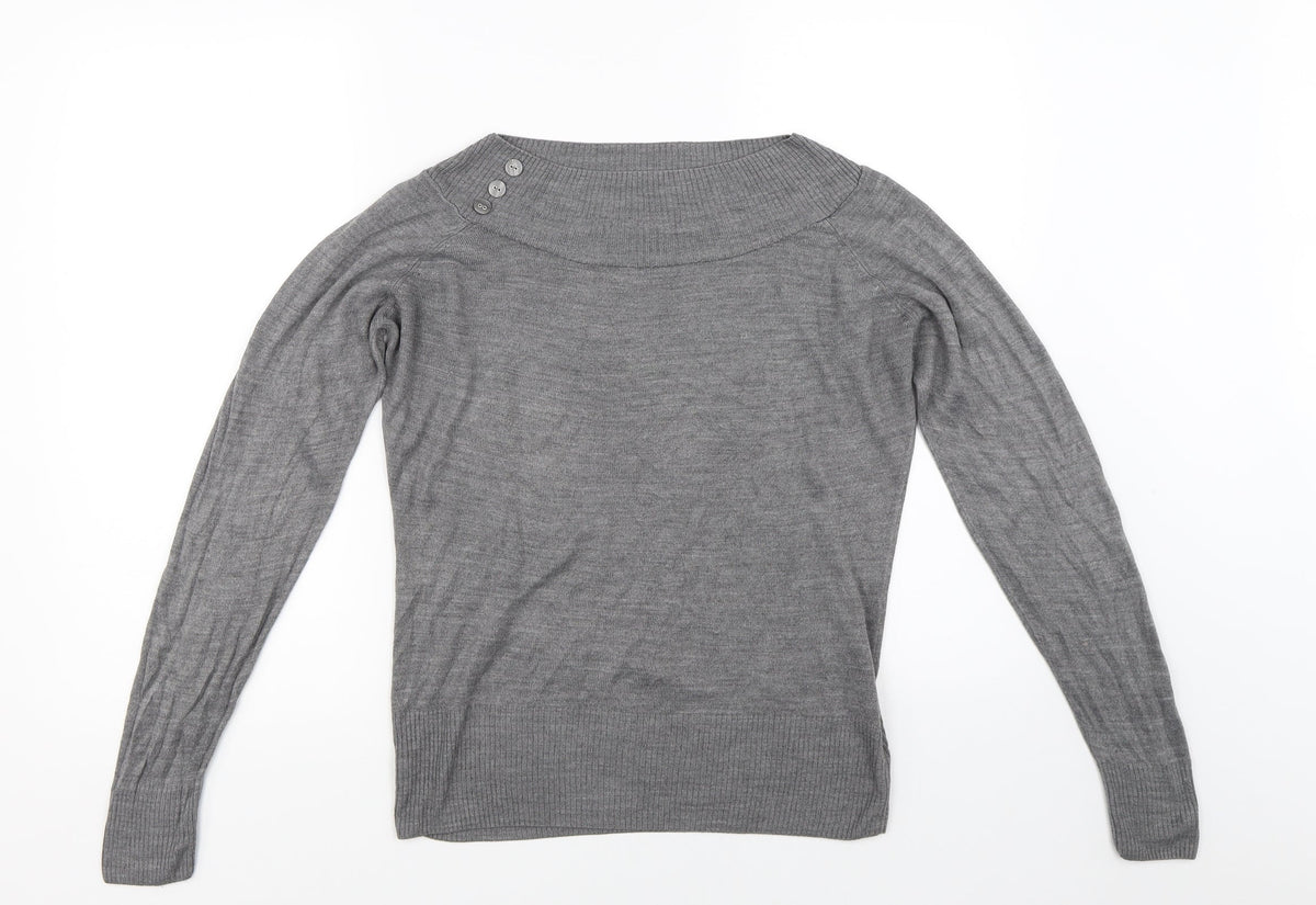 Marks & Spencer Womens Grey   Pullover Jumper Size 14