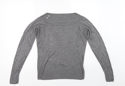 Marks & Spencer Womens Grey   Pullover Jumper Size 14