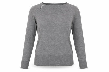 Marks & Spencer Womens Grey   Pullover Jumper Size 14