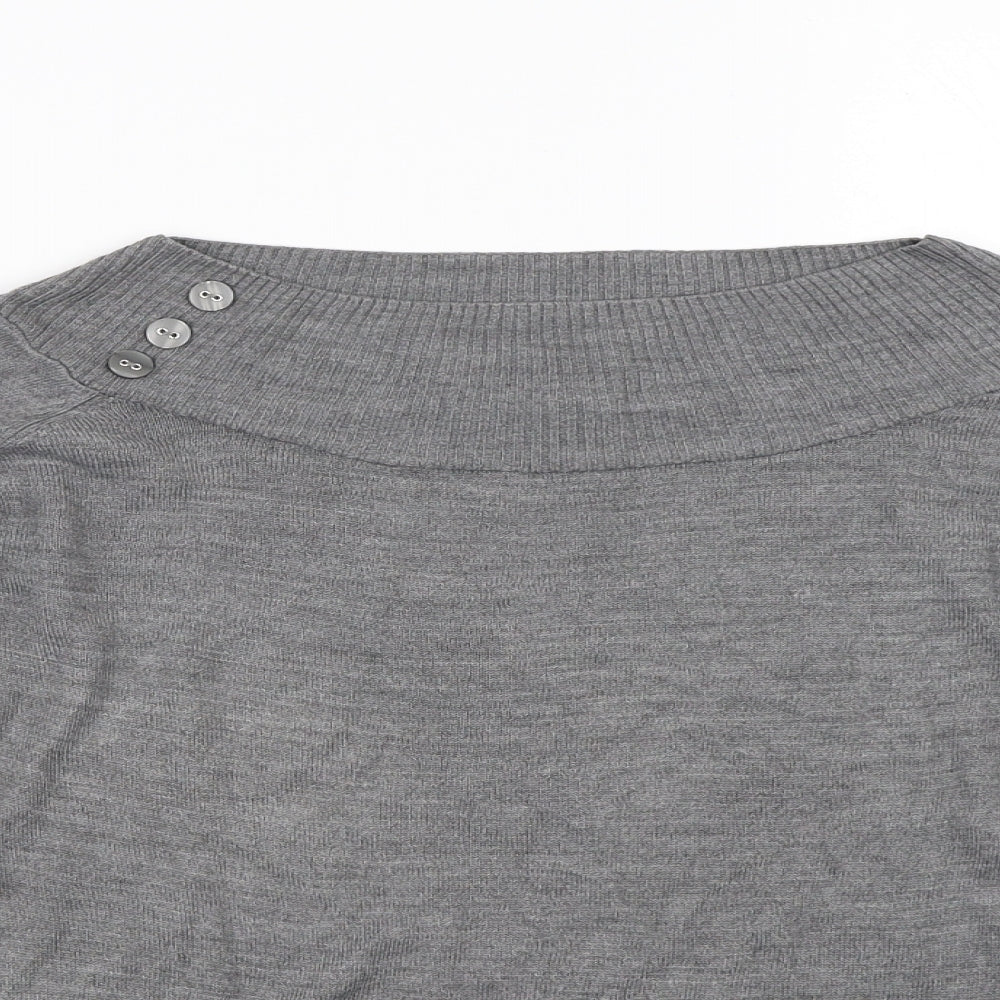 Marks & Spencer Womens Grey   Pullover Jumper Size 14