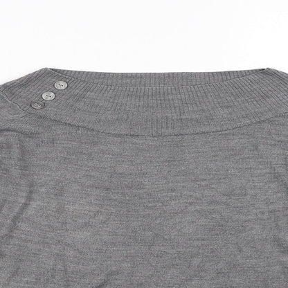 Marks & Spencer Womens Grey   Pullover Jumper Size 14