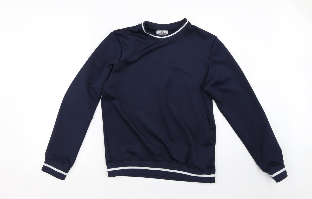 HISCOLUMN Mens Blue   Pullover Jumper Size S