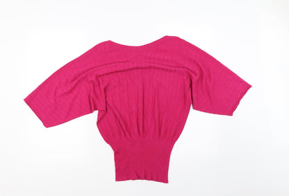 Luisa Conti Womens Pink   Pullover Jumper Size S