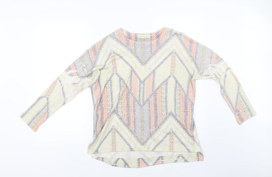 Preworn Womens Multicoloured Geometric  Pullover Jumper Size S