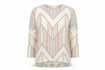 Preworn Womens Multicoloured Geometric  Pullover Jumper Size S
