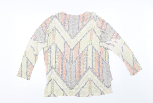Preworn Womens Multicoloured Geometric  Pullover Jumper Size S